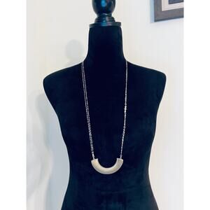 Chico's Essential Gold Long Pendant Necklace